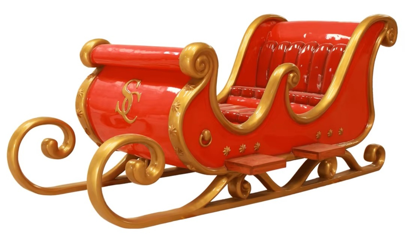 Large Santa Sleigh available in Red or White