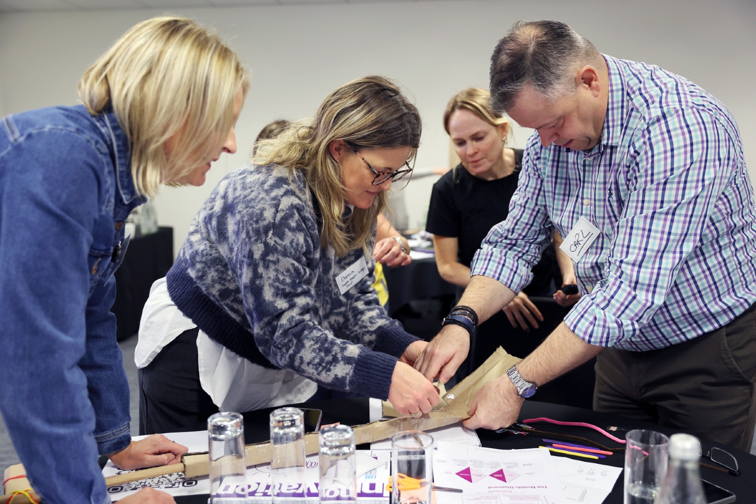 Group of people taking part in the Innovate UK, Innovation training session