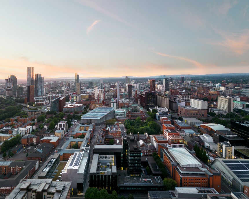 Shot of Manchester skyline