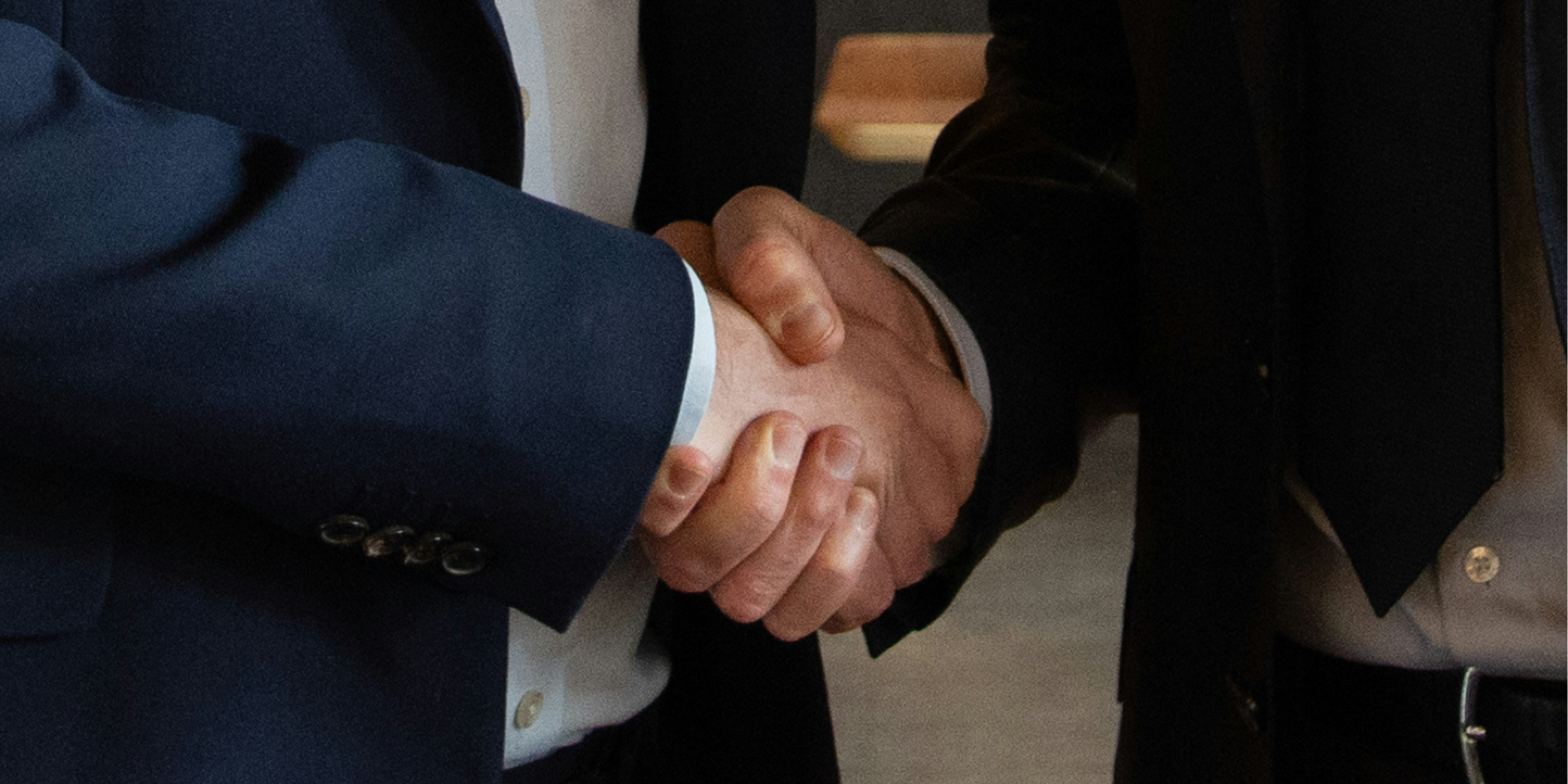 Two men shaking hands