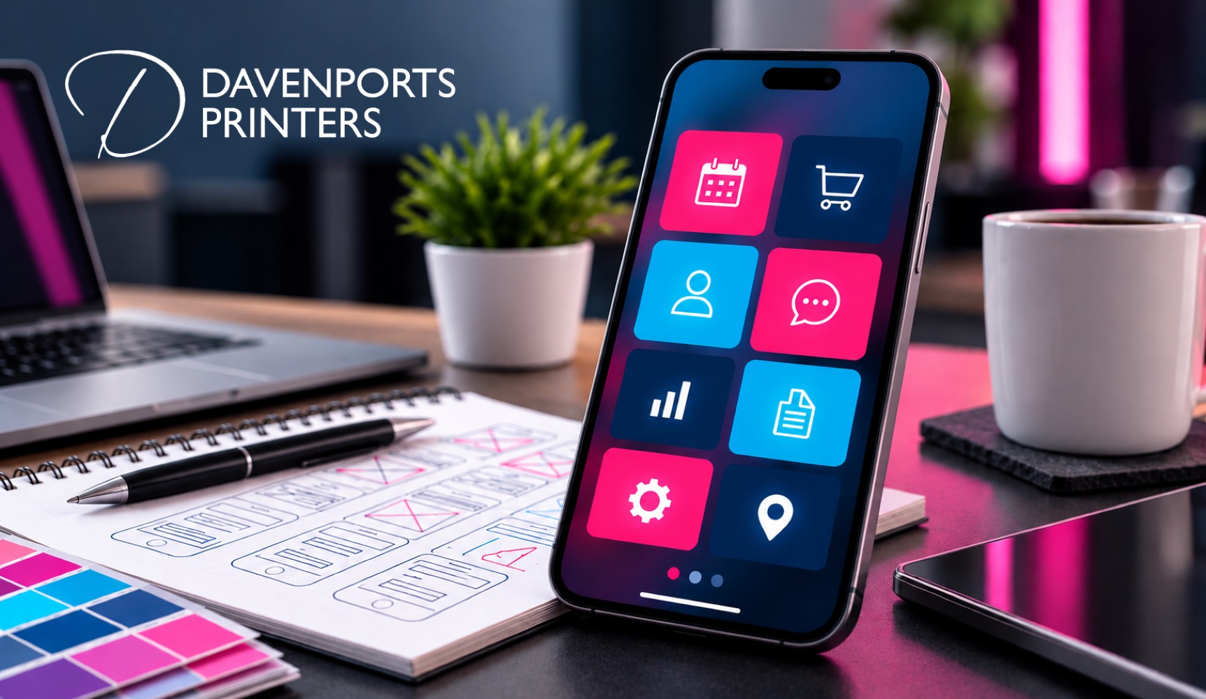 Mobile business app design and development services from Davenports Printers